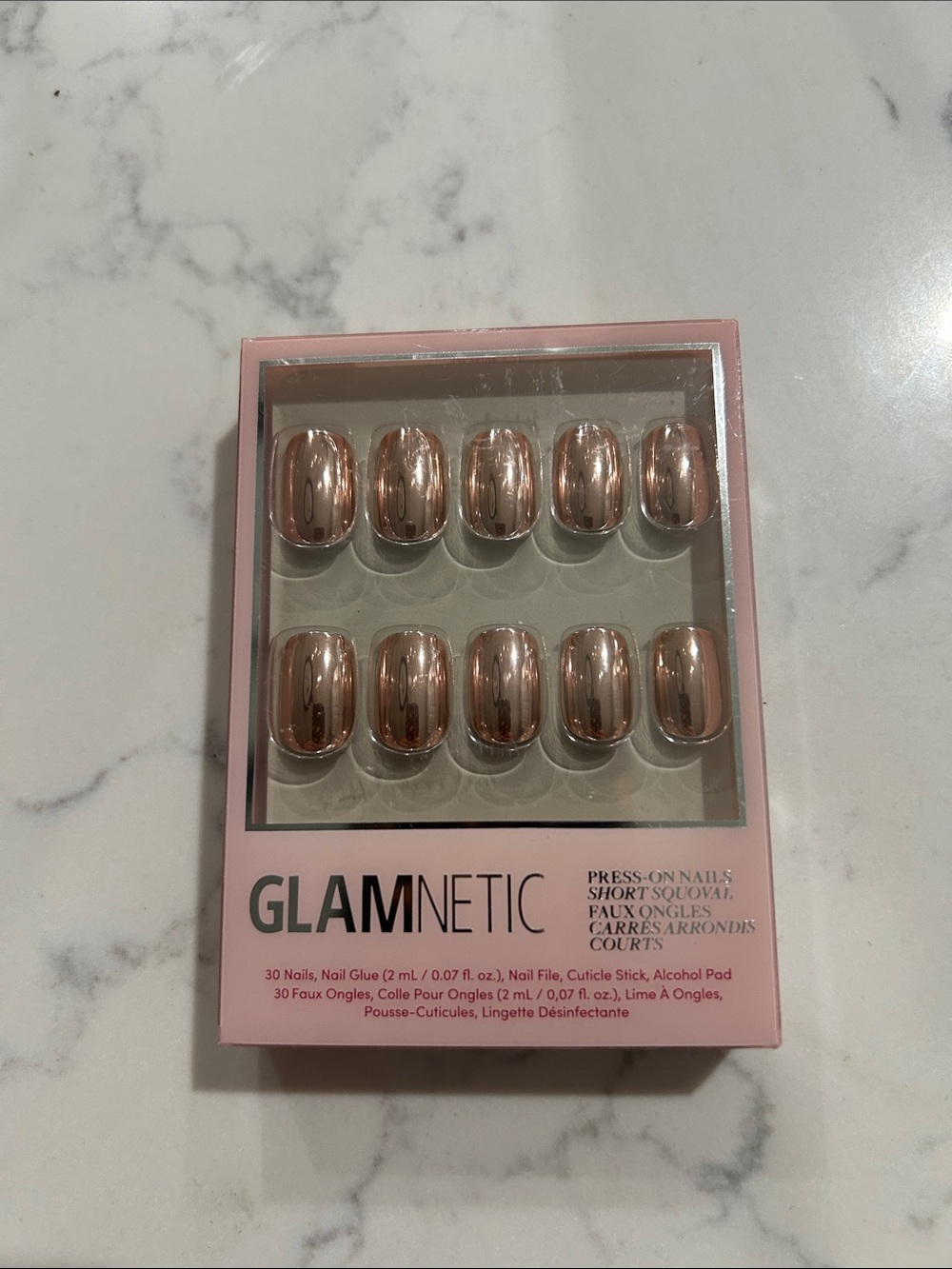 Glamnetic Rose Gold Press-On Nails
